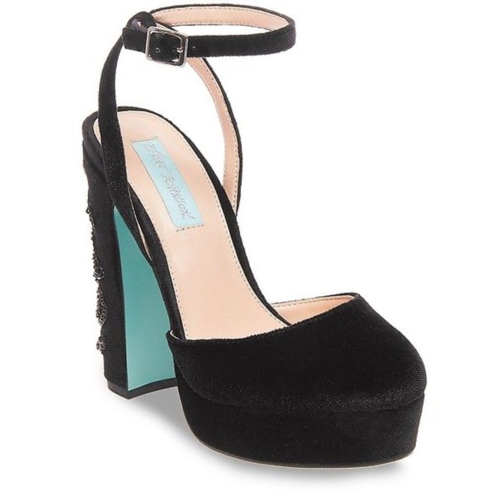 Betsey Johnson Velvet Alana Pump